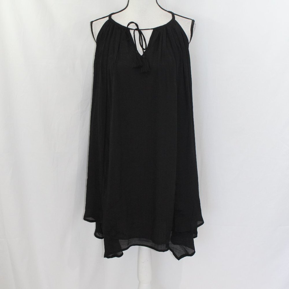 Style & Co Black Halter Tie Neck Dress NWT